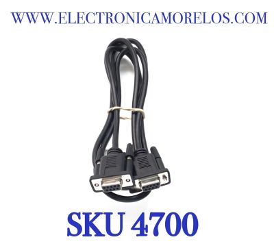  CABLE SERIAL  VGA HEMBRA A HEMBRA ORIGINAL  LG. PARA DISPOSITIVOS  LG.  “NUEVO“ / NUMERO DE PARTE  EAD61485506 / 9 PINES / 300V / 1.50M / COMPATIBLE CON DIFERENTES DISPOSITIVOS        